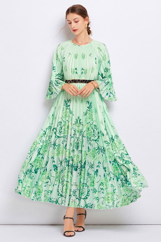 Women Green Fashion Long Maxi Dress us.meeeshop - Dresses