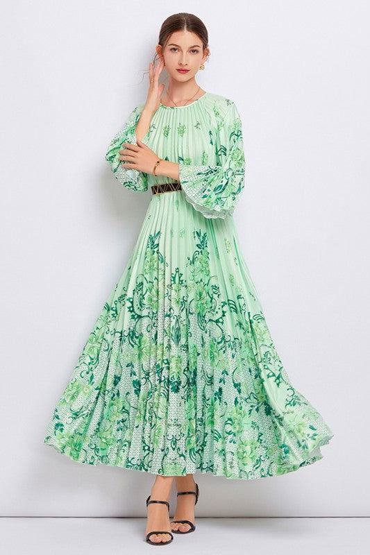 Women Green Fashion Long Maxi Dress us.meeeshop - 