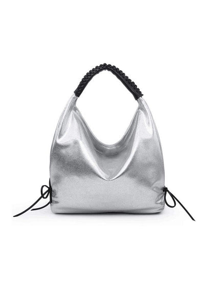 Women hobo bag metallic silver | us.meeeshop