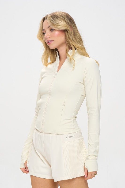 Workout Jacket Long sleeve Zip-Up us.meeeshop - 