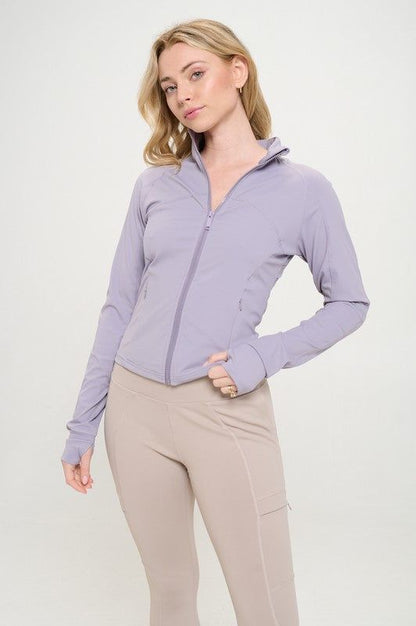 Workout Jacket Long sleeve Zip-Up us.meeeshop - 