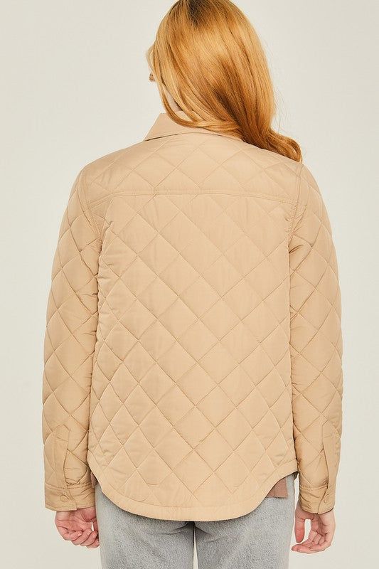 Woven Solid Bust Pocket Shacket - us.meeeshop