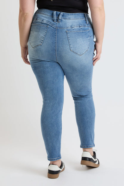 Women's plus High Rise Curve Confidence Skinny Jeans