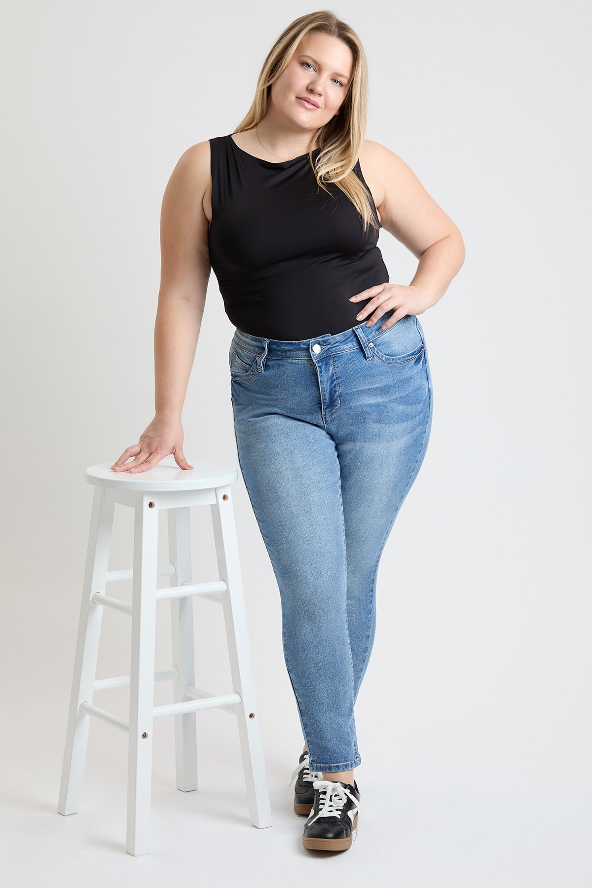 Women's plus High Rise Curve Confidence Skinny Jeans