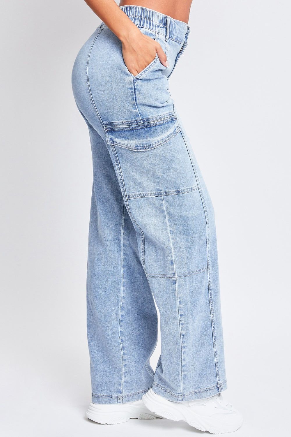 YMI Jeanswear High-Rise Straight Cargo Jeans us.meeeshop - 