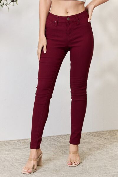 YMI Jeanswear Hyperstretch Mid-Rise Skinny Jeans us.meeeshop - Pants