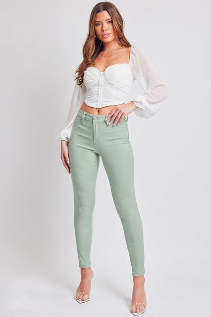 YMI Jeanswear Hyperstretch Mid-Rise Skinny Jeans us.meeeshop - Pants