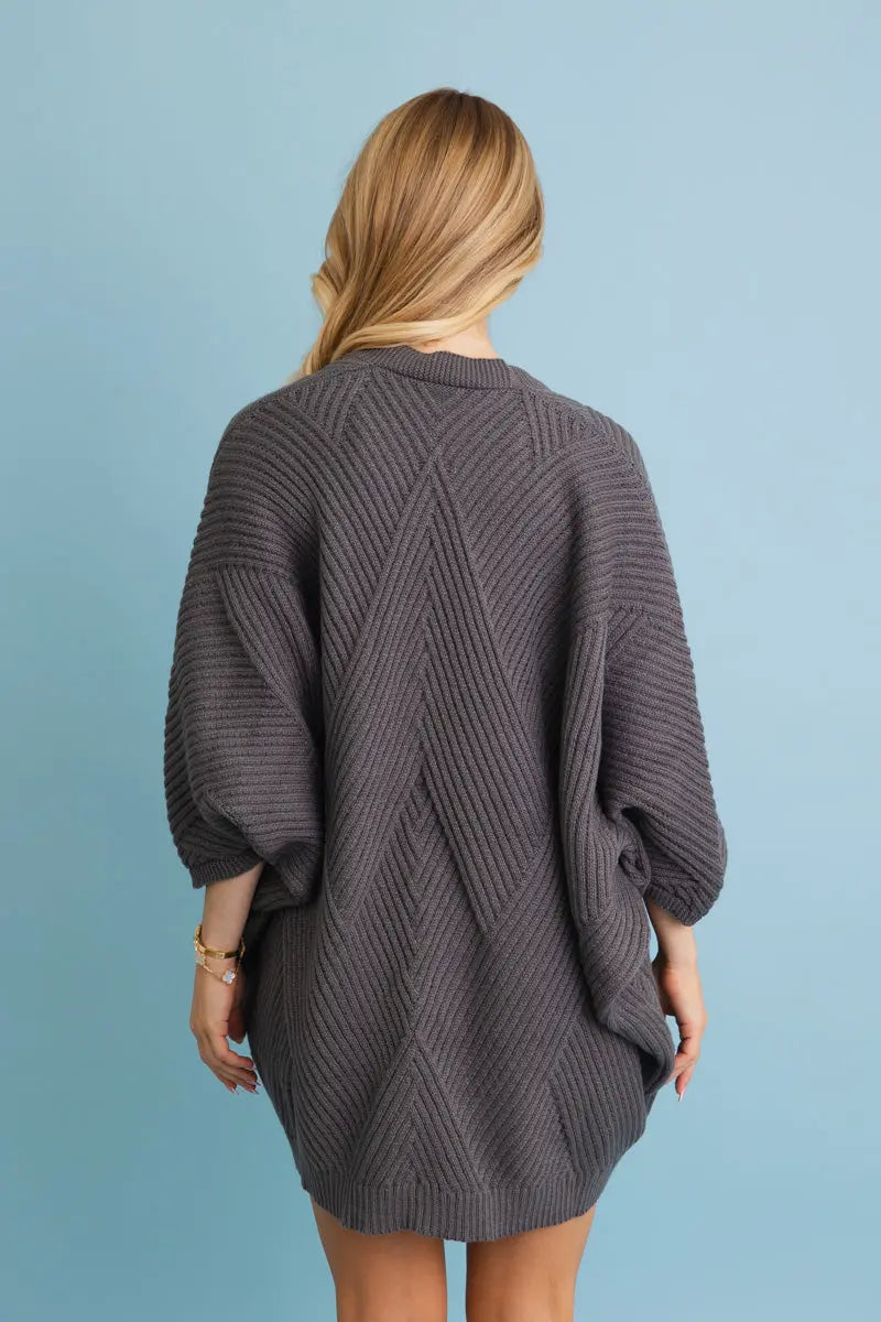 Ribbed Open-Front Knit Cardigan - Easy Layering 🧥