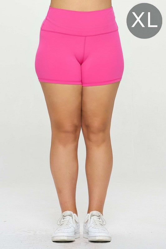 Yelete Buttery-Soft Activewear Biker Shorts 4 In. Inseam us.meeeshop - Shorts