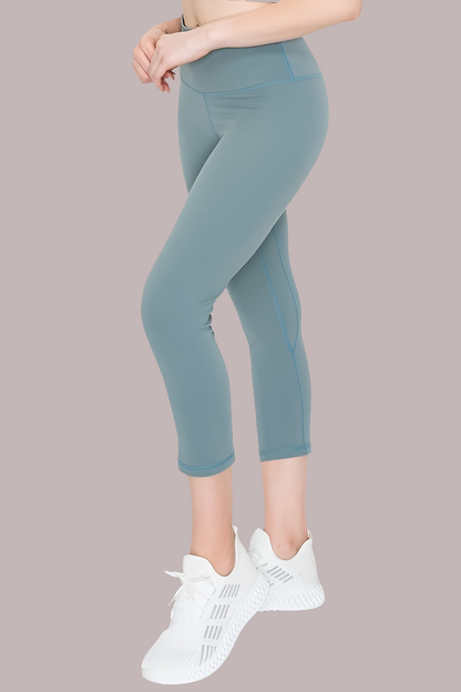 Yelete Buttery Soft Capri Activewear Leggings us.meeeshop - 