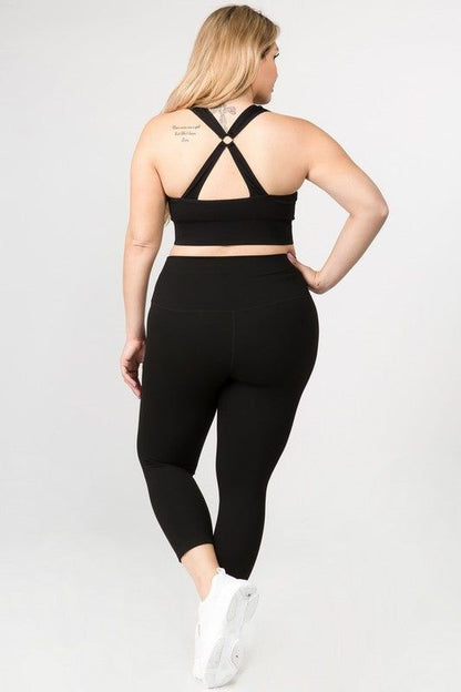 Yelete Buttery Soft Capri Activewear Leggings us.meeeshop - 