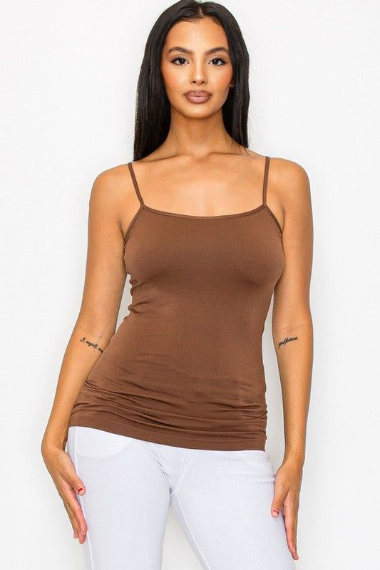 Yelete Women's Seamless Cami Tank Top us.meeeshop - 