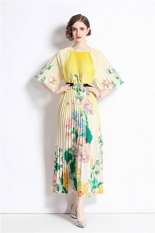 Yellow Sexy Fashion Maxi Dress us.meeeshop - 