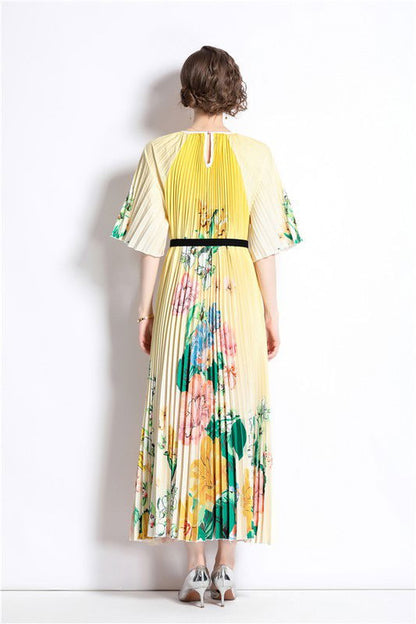 Yellow Sexy Fashion Maxi Dress us.meeeshop - 