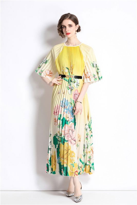 Yellow Sexy Fashion Maxi Dress us.meeeshop - 