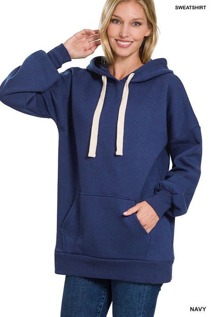 ZENANA | Oversized Hoodie Longline Sweatshirt us.meeeshop - 