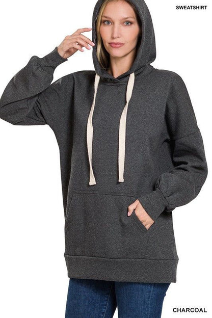 ZENANA | Oversized Hoodie Longline Sweatshirt us.meeeshop - 