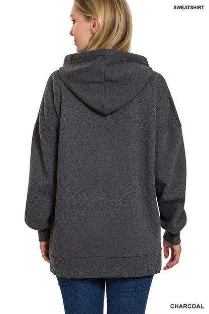 ZENANA | Oversized Hoodie Longline Sweatshirt | us.meeeshop