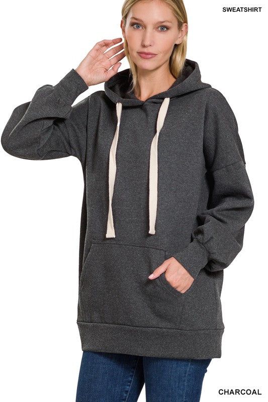 ZENANA | Oversized Hoodie Longline Sweatshirt us.meeeshop - 