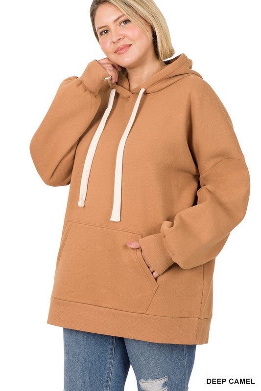 ZENANA | Plus Oversized Hoodie Longline Sweatshirt us.meeeshop - 