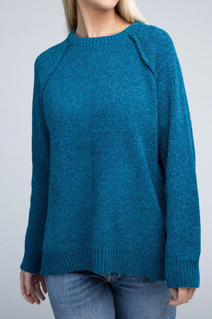 Raglan Chenille Sweater | us.meeeshop