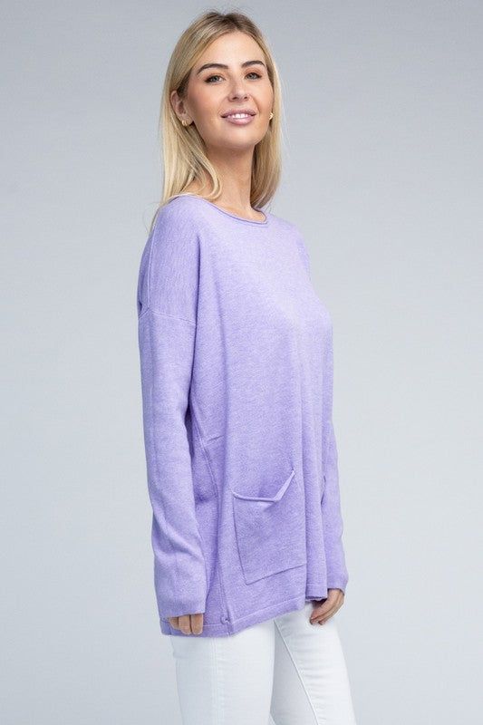 ZENANA | Viscose Front Pockets Sweater - us.meeeshop