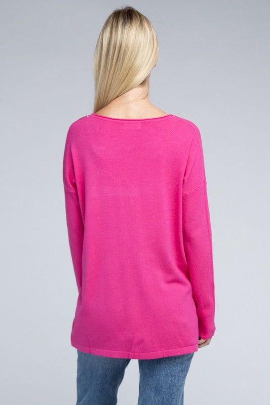 ZENANA | Viscose Front Pockets Sweater - us.meeeshop