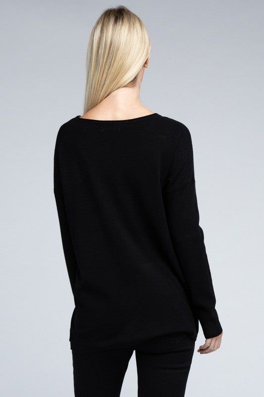 ZENANA | Viscose Front Pockets Sweater - us.meeeshop