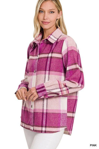 ZENANA | Yarn Dyed Plaid Shacket - us.meeeshop