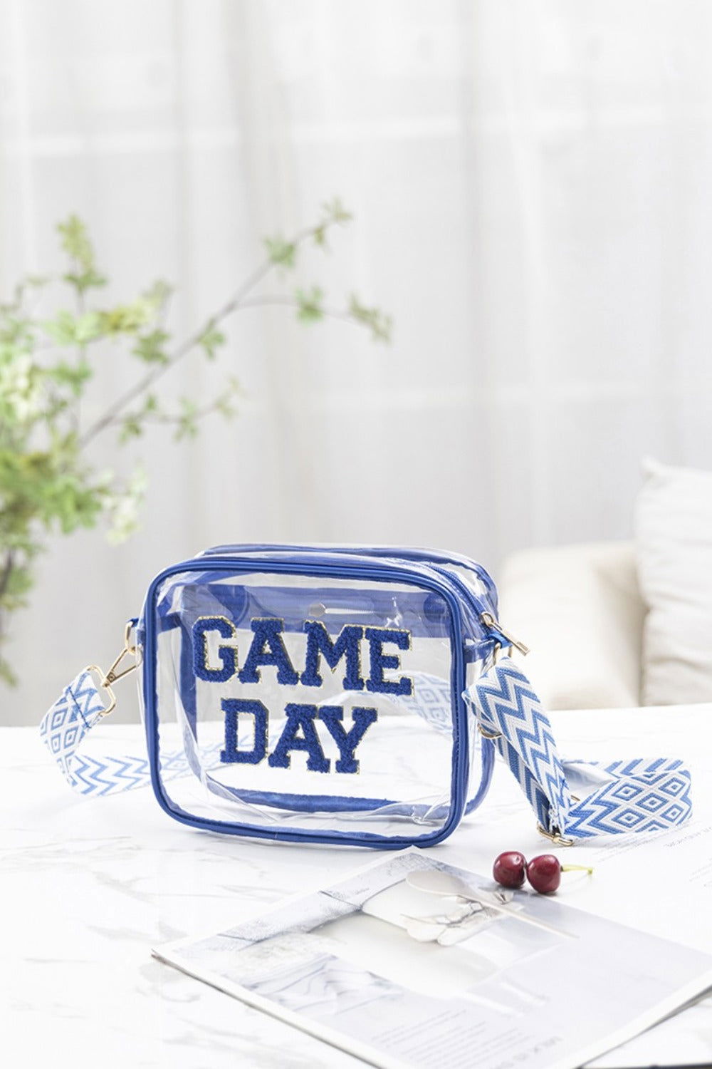 Zenana GAME DAY Stadium Approved Transparent Crossbody Bag us.meeeshop - 