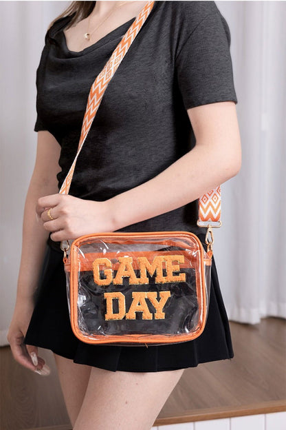 Zenana GAME DAY Stadium Approved Transparent Crossbody Bag us.meeeshop - 