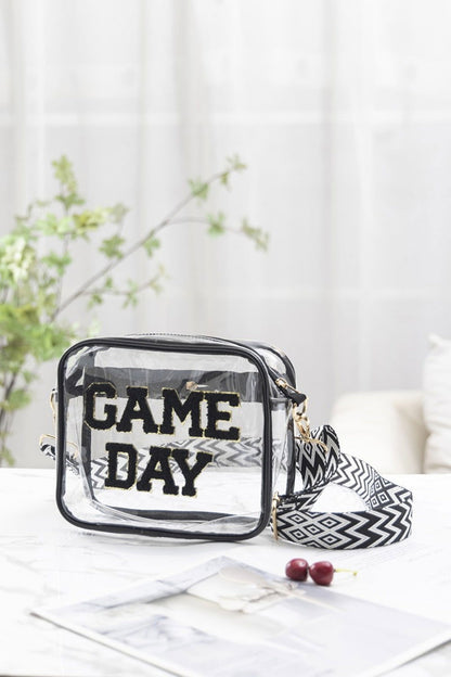 Zenana GAME DAY Stadium Approved Transparent Crossbody Bag us.meeeshop - 