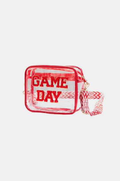 Zenana GAME DAY Stadium Approved Transparent Crossbody Bag us.meeeshop - 