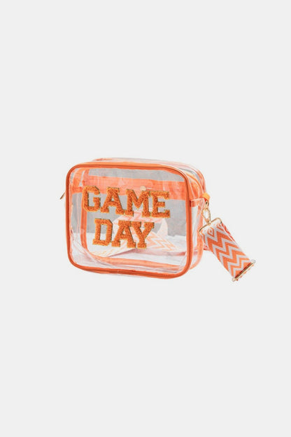 Zenana GAME DAY Stadium Approved Transparent Crossbody Bag us.meeeshop - 