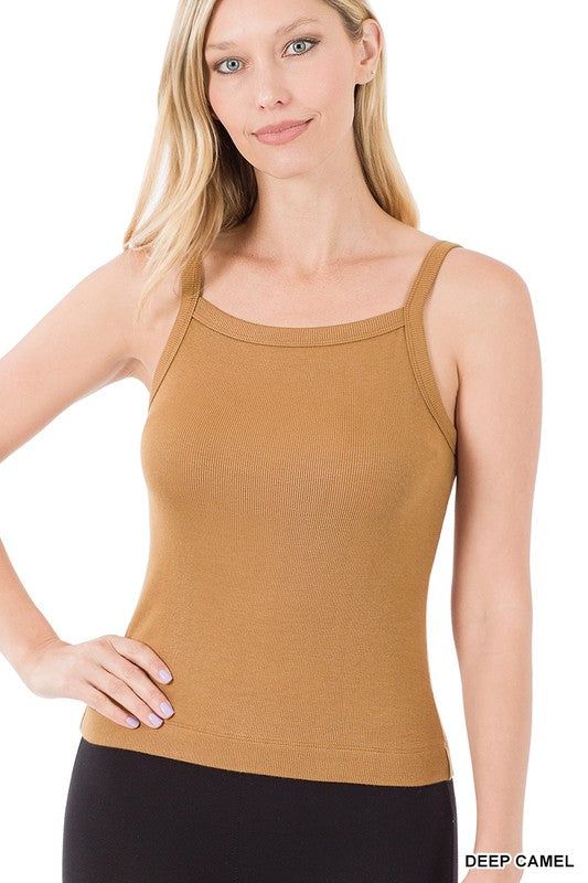 Zenana Ribbed Soft Rayon Cami us.meeeshop - 