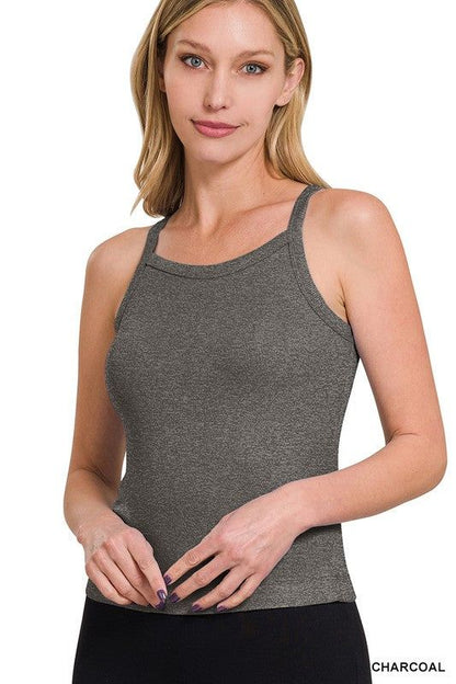 Zenana Ribbed Soft Rayon Cami us.meeeshop - 