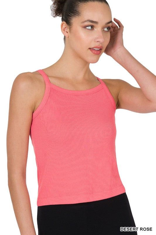 Zenana Ribbed Soft Rayon Cami us.meeeshop - 