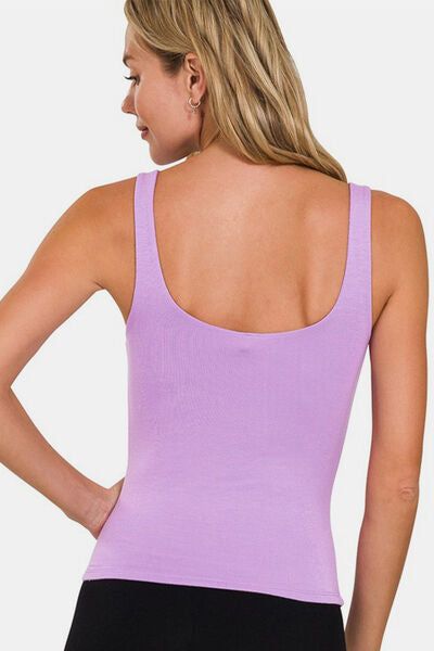 Zenana V-Neck Slim Tank us.meeeshop - Shirts & Tops