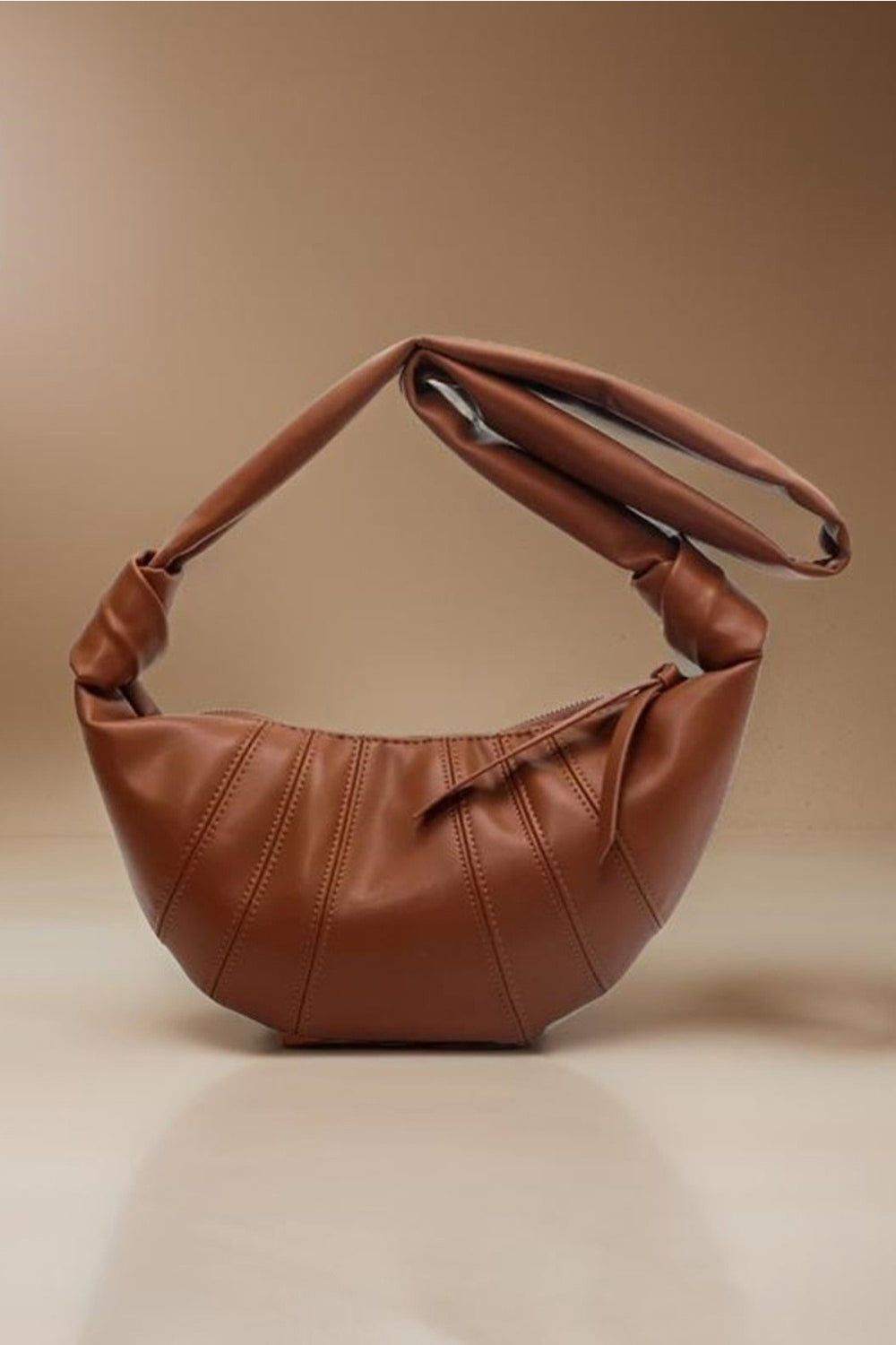 Zenana Vegan Leather Croissant Crossbody Bag us.meeeshop - 