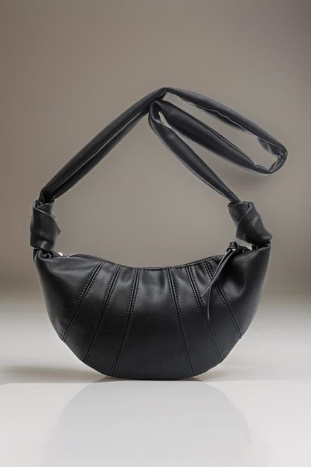 Zenana Vegan Leather Croissant Crossbody Bag us.meeeshop - 