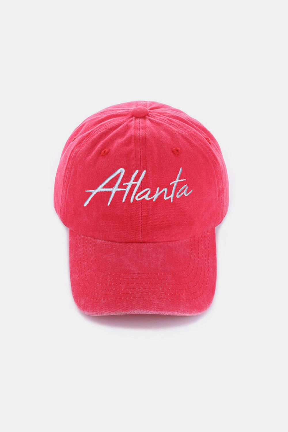 Zenana Washed ATLANTA Embroidered Baseball Cap us.meeeshop - 