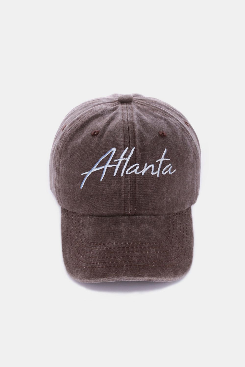 Zenana Washed ATLANTA Embroidered Baseball Cap us.meeeshop - 