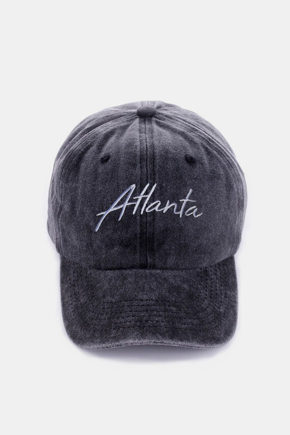 Zenana Washed ATLANTA Embroidered Baseball Cap us.meeeshop - 