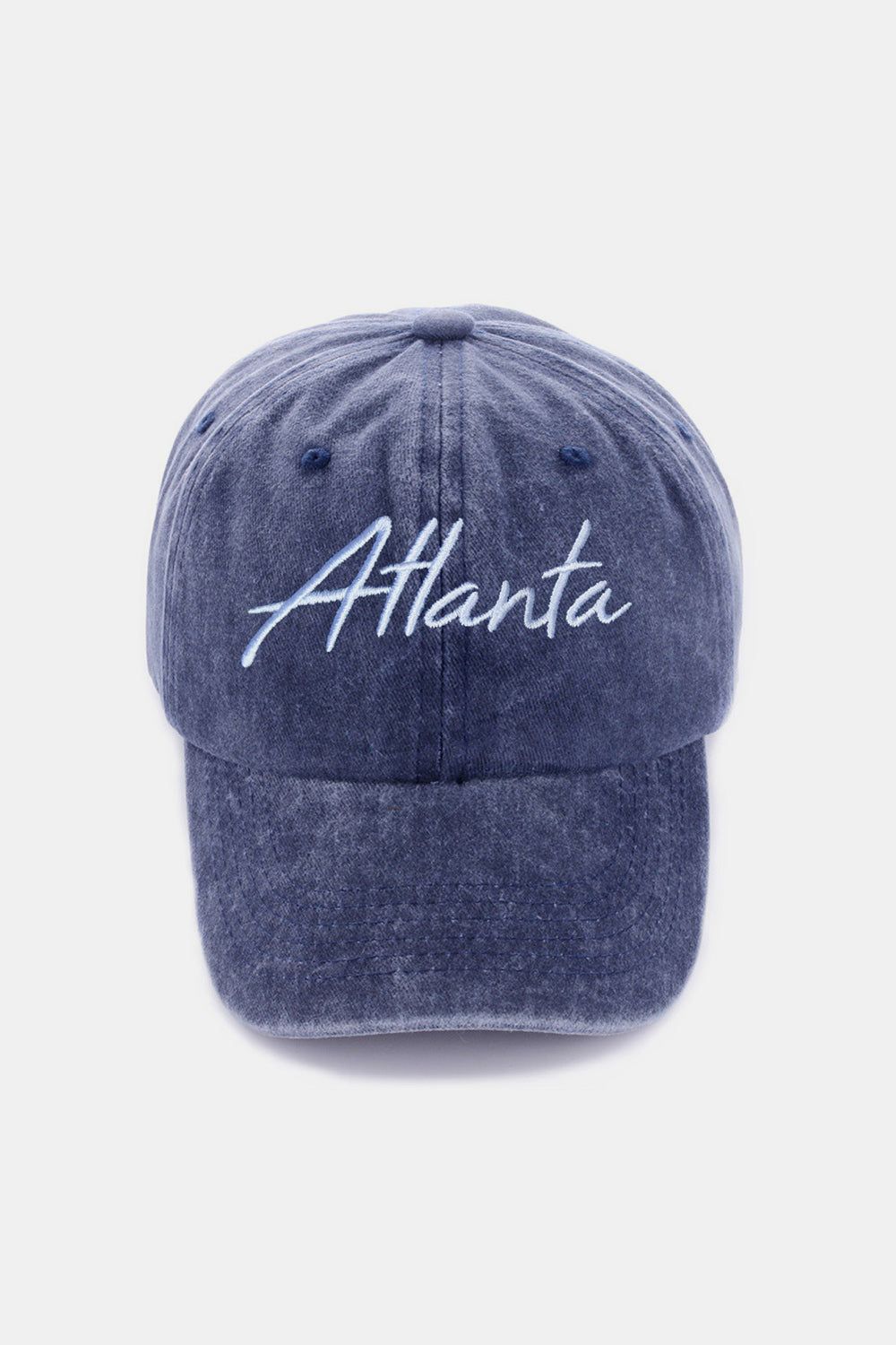 Zenana Washed ATLANTA Embroidered Baseball Cap us.meeeshop - Hats