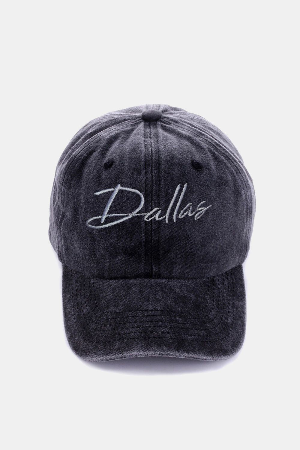 Zenana Washed DALLAS Embroidered Baseball Cap us.meeeshop - Hats