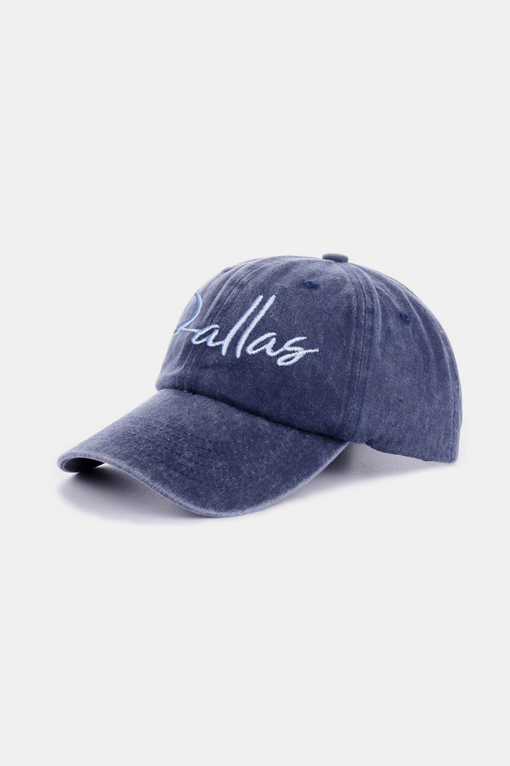 Zenana Washed DALLAS Embroidered Baseball Cap us.meeeshop - 