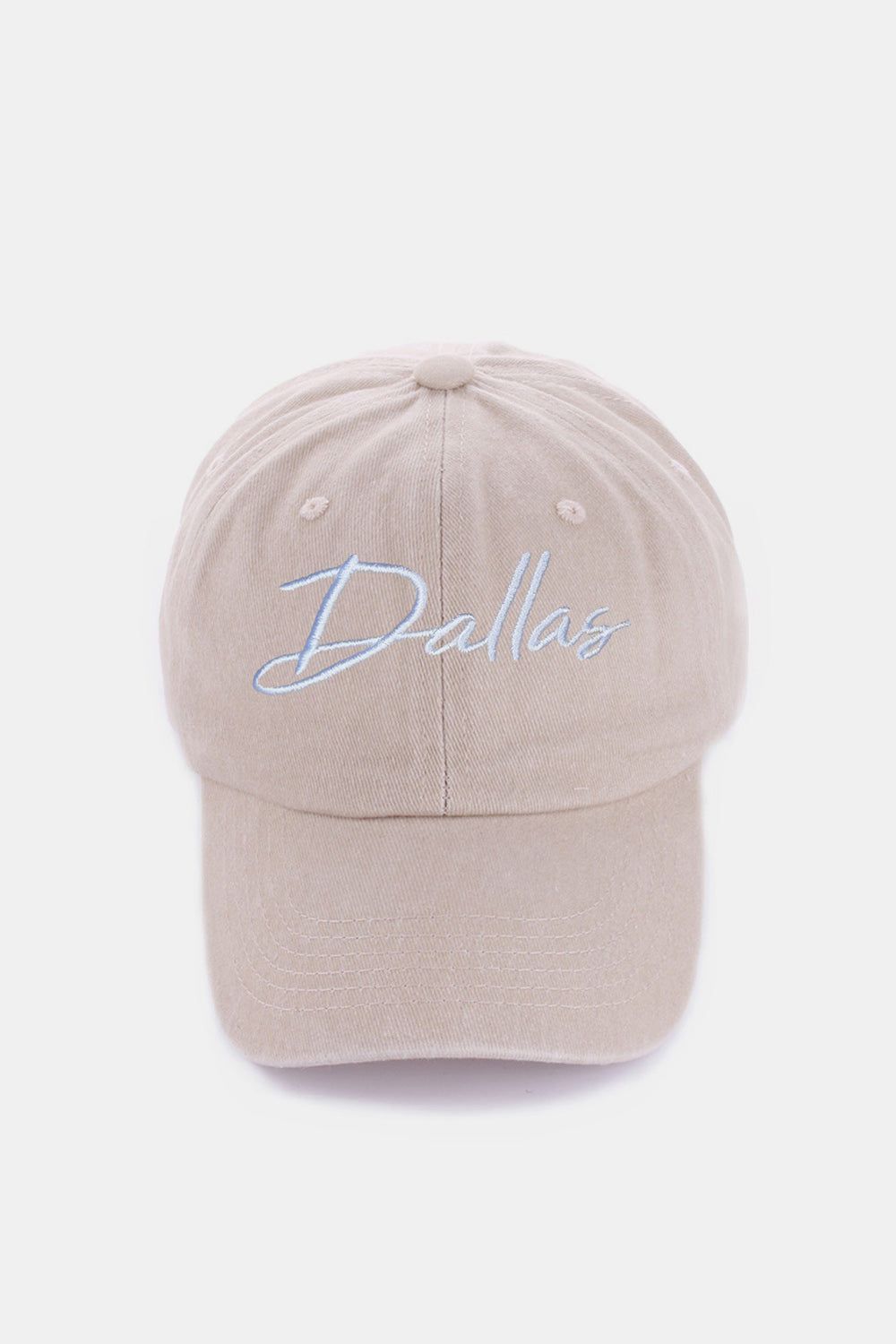 Zenana Washed DALLAS Embroidered Baseball Cap us.meeeshop - 