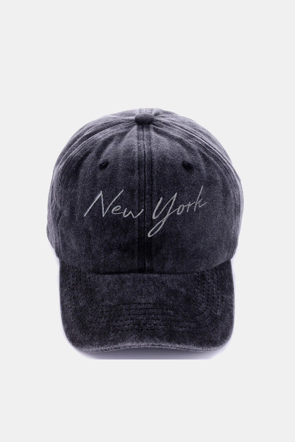 Zenana Washed Embroidered City Baseball Cap us.meeeshop - 