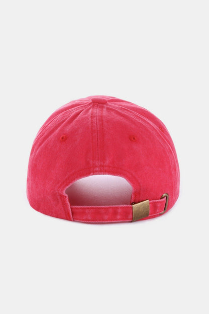 Zenana Washed Embroidered City Baseball Cap us.meeeshop - 