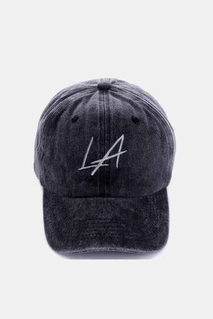 Zenana Washed Embroidered City Baseball Cap us.meeeshop - 